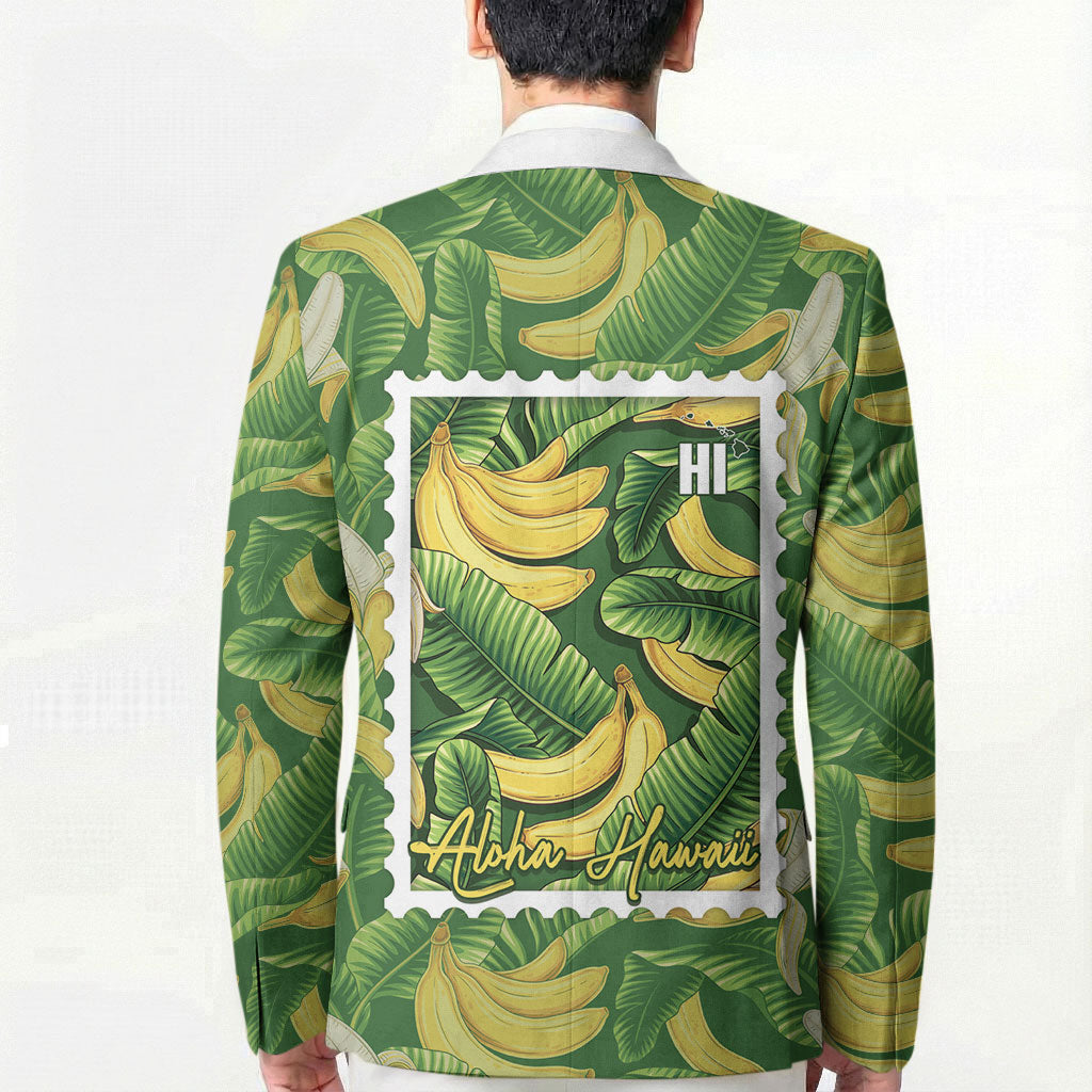 Aloha Hawaii Maia Blazer Hawaiian Banana Stylized Stamp LT14 - Polynesian Pride