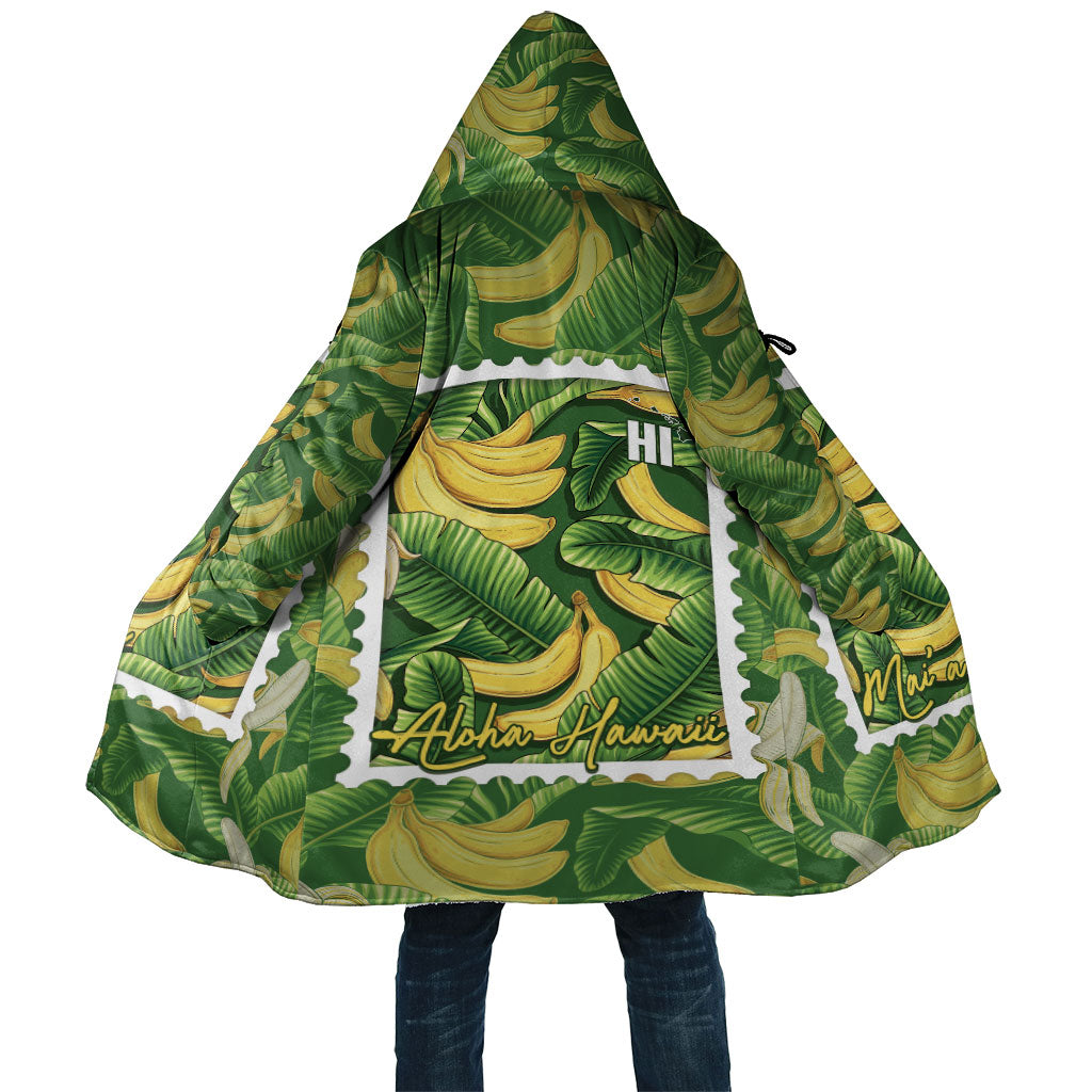 Aloha Hawaii Maia Cloak Hawaiian Banana Stylized Stamp LT14 Unisex Green - Polynesian Pride