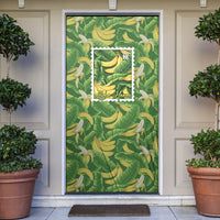 Aloha Hawaii Maia Door Cover Hawaiian Banana Stylized Stamp LT14 Green - Polynesian Pride