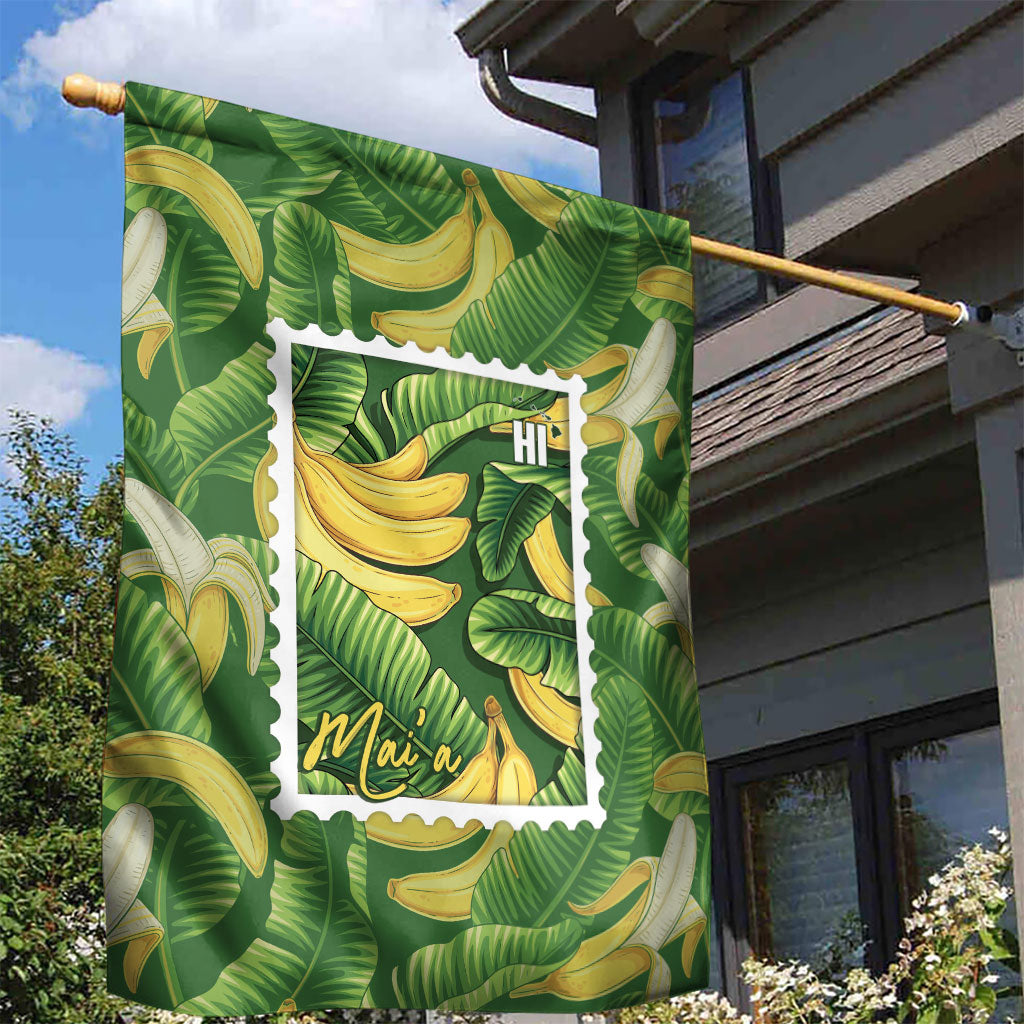 Aloha Hawaii Maia Garden Flag Hawaiian Banana Stylized Stamp LT14 - Polynesian Pride