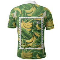 Aloha Hawaii Maia Polo Shirt Hawaiian Banana Stylized Stamp LT14 - Polynesian Pride