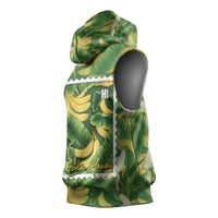 Aloha Hawaii Maia Sleeveless Hoodie Hawaiian Banana Stylized Stamp LT14 - Polynesian Pride