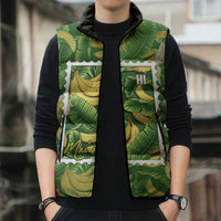 Aloha Hawaii Maia Sleeveless Puffer Jacket Hawaiian Banana Stylized Stamp LT14 - Polynesian Pride