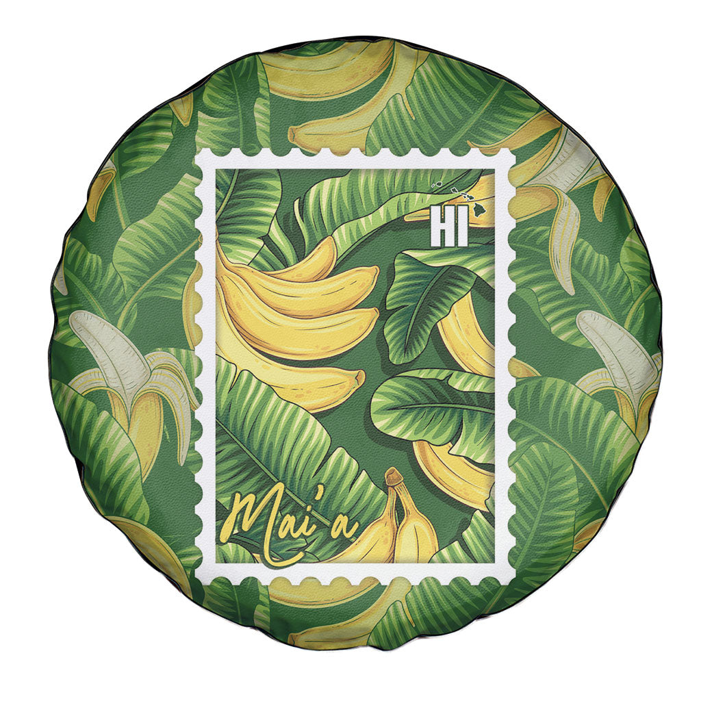 Aloha Hawaii Maia Spare Tire Cover Hawaiian Banana Stylized Stamp LT14 - Polynesian Pride