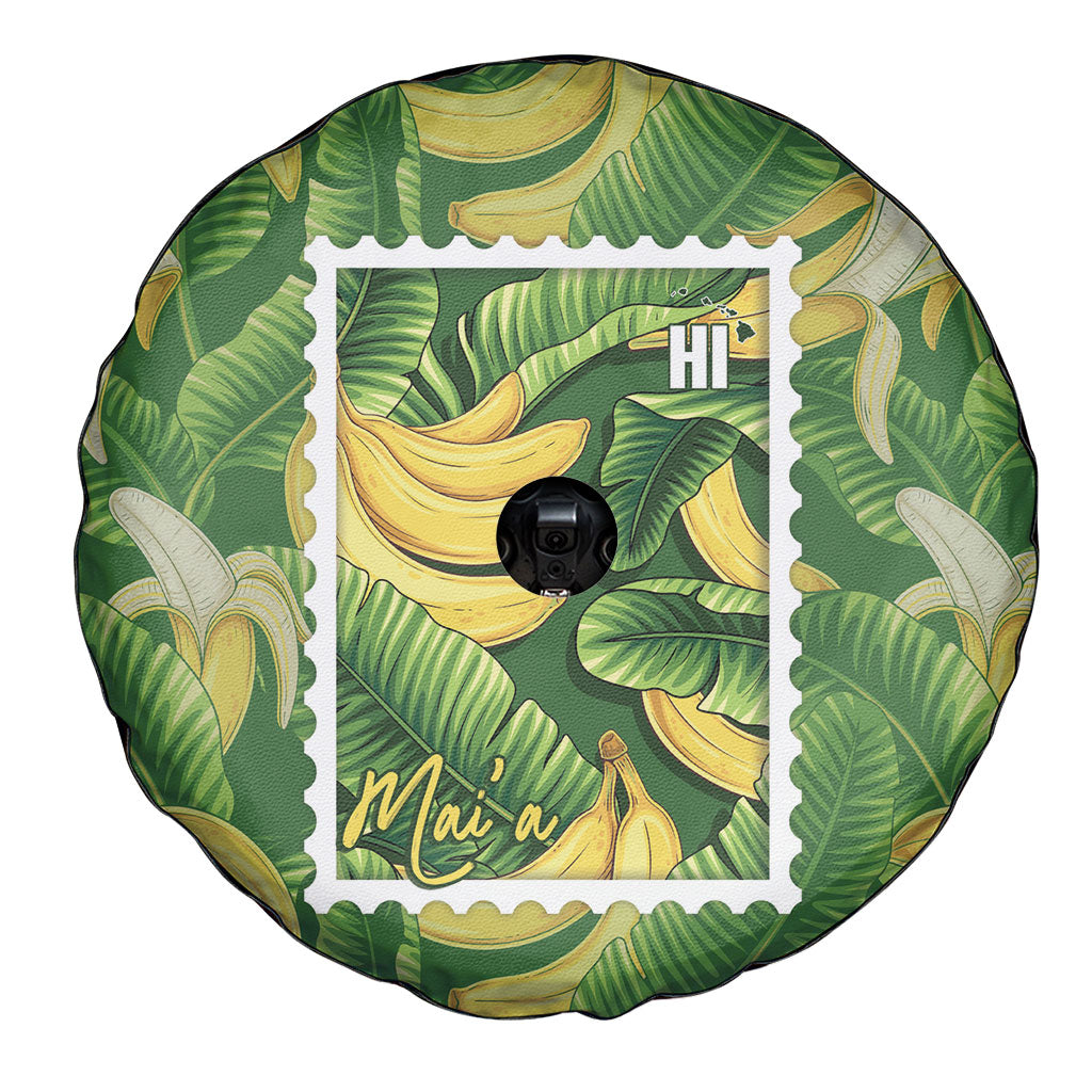 Aloha Hawaii Maia Spare Tire Cover Hawaiian Banana Stylized Stamp LT14 - Polynesian Pride