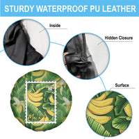 Aloha Hawaii Maia Spare Tire Cover Hawaiian Banana Stylized Stamp LT14 - Polynesian Pride
