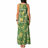 Aloha Hawaii Maia Tank Maxi Dress Hawaiian Banana Stylized Stamp LT14 - Polynesian Pride