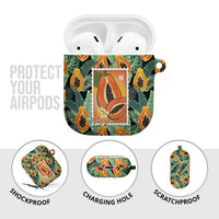 Aloha Hawaii Mikana AirPods Case Hawaiian Papaya Stylized Stamp LT14 - Polynesian Pride