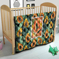 Aloha Hawaii Mikana Quilt Hawaiian Papaya Stylized Stamp LT14 - Polynesian Pride