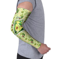 Aloha Hawaii Avocado Arm Sleeves Hawaiian Fruit Stylized Stamp LT14 - Polynesian Pride