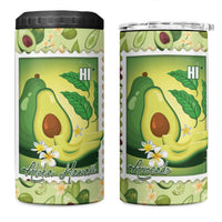 Aloha Hawaii Avocado 4 in 1 Can Cooler Tumbler Hawaiian Fruit Stylized Stamp LT14 One Size: 16 oz Green - Polynesian Pride