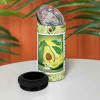Aloha Hawaii Avocado 4 in 1 Can Cooler Tumbler Hawaiian Fruit Stylized Stamp LT14 - Polynesian Pride
