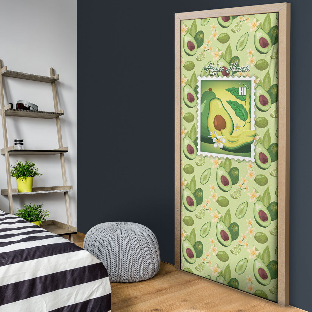 Aloha Hawaii Avocado Door Cover Hawaiian Fruit Stylized Stamp LT14 - Polynesian Pride