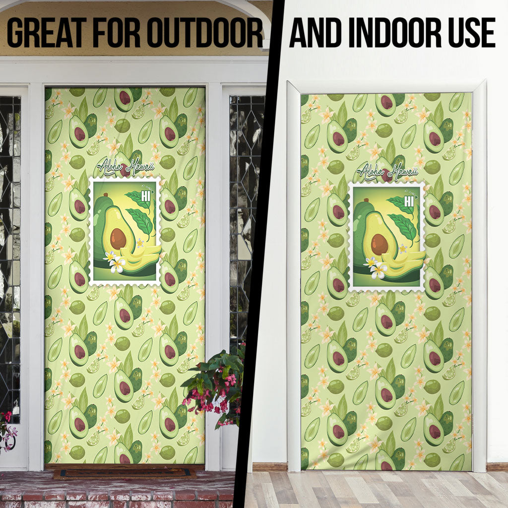 Aloha Hawaii Avocado Door Cover Hawaiian Fruit Stylized Stamp LT14 - Polynesian Pride