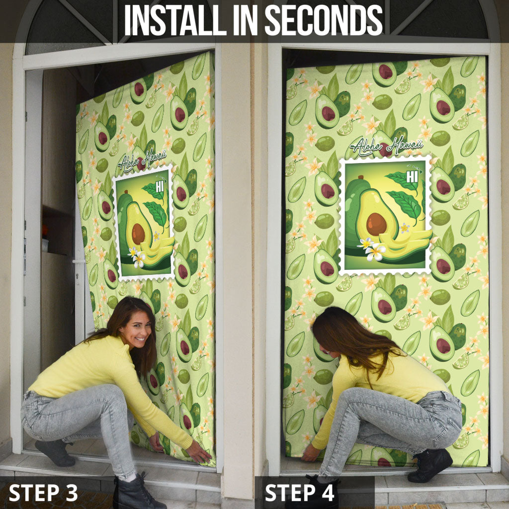 Aloha Hawaii Avocado Door Cover Hawaiian Fruit Stylized Stamp LT14 - Polynesian Pride