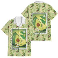 Aloha Hawaii Avocado Family Matching Off Shoulder Maxi Dress and Hawaiian Shirt Hawaiian Fruit Stylized Stamp LT14 Dad's Shirt - Short Sleeve Green - Polynesian Pride