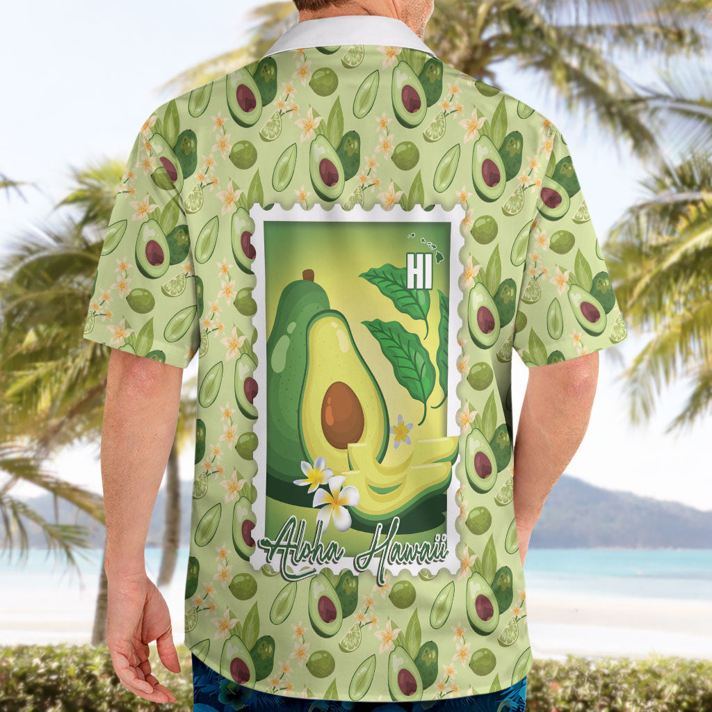 Aloha Hawaii Avocado Hawaiian Shirt Hawaiian Fruit Stylized Stamp LT14 - Polynesian Pride