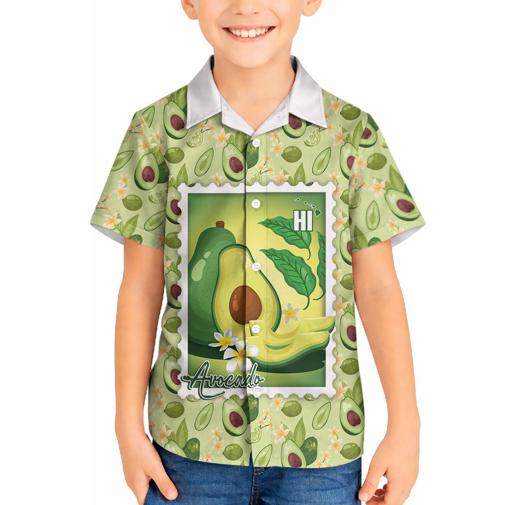 Aloha Hawaii Avocado Hawaiian Shirt Hawaiian Fruit Stylized Stamp LT14 - Polynesian Pride