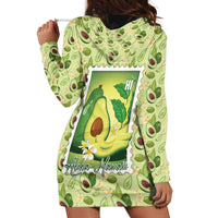 Aloha Hawaii Avocado Hoodie Dress Hawaiian Fruit Stylized Stamp LT14 - Polynesian Pride
