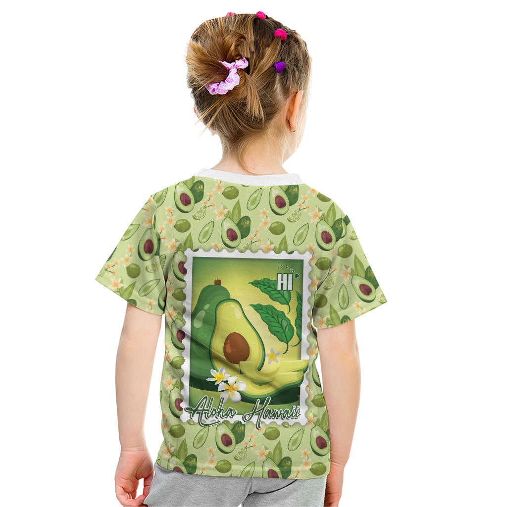 Aloha Hawaii Avocado Kid T Shirt Hawaiian Fruit Stylized Stamp LT14 - Polynesian Pride
