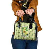 Aloha Hawaii Avocado Shoulder Handbag Hawaiian Fruit Stylized Stamp LT14 One Size Green - Polynesian Pride