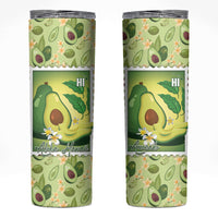 Aloha Hawaii Avocado Skinny Tumbler Hawaiian Fruit Stylized Stamp LT14 Green - Polynesian Pride