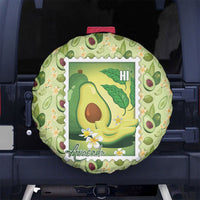 Aloha Hawaii Avocado Spare Tire Cover Hawaiian Fruit Stylized Stamp LT14 No hole Green - Polynesian Pride