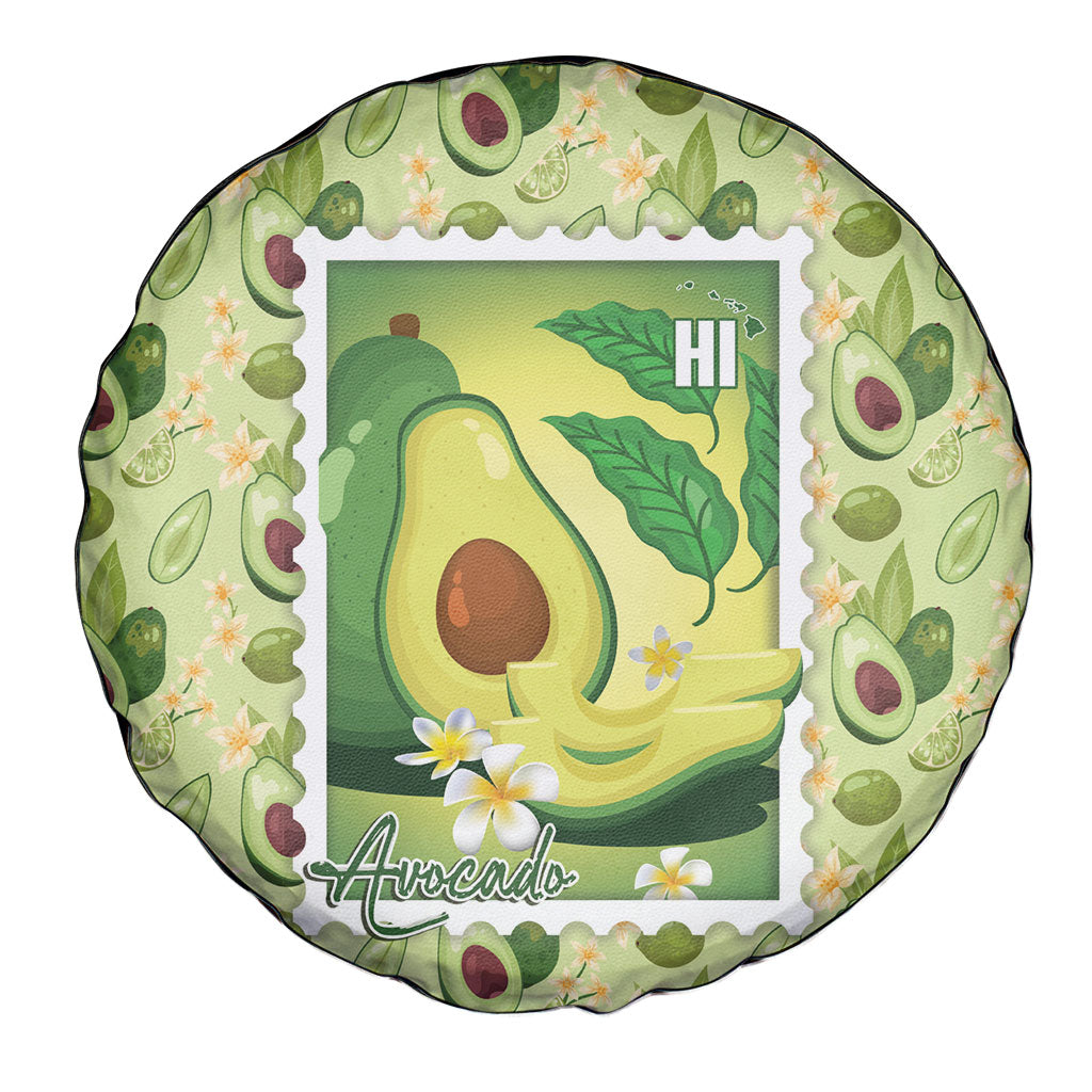 Aloha Hawaii Avocado Spare Tire Cover Hawaiian Fruit Stylized Stamp LT14 - Polynesian Pride