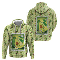 Aloha Hawaii Avocado Zip Hoodie Hawaiian Fruit Stylized Stamp LT14 - Polynesian Pride
