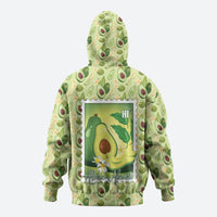 Aloha Hawaii Avocado Zip Hoodie Hawaiian Fruit Stylized Stamp LT14 - Polynesian Pride