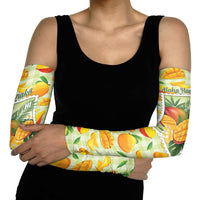 Aloha Hawaii Manako Palaka Motifs Arm Sleeves Hawaiian Mango Stylized Stamp LT14 - Polynesian Pride