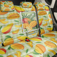 Aloha Hawaii Manako Palaka Motifs Back Car Seat Cover Hawaiian Mango Stylized Stamp LT14 - Polynesian Pride