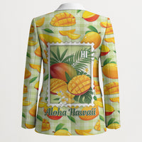 Aloha Hawaii Manako Palaka Motifs Blazer Hawaiian Mango Stylized Stamp LT14 - Polynesian Pride