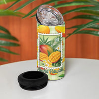 Aloha Hawaii Manako Palaka Motifs 4 in 1 Can Cooler Tumbler Hawaiian Mango Stylized Stamp LT14 - Polynesian Pride