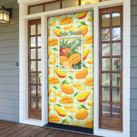 Aloha Hawaii Manako Palaka Motifs Door Cover Hawaiian Mango Stylized Stamp LT14 - Polynesian Pride