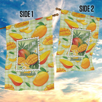 Aloha Hawaii Manako Palaka Motifs Garden Flag Hawaiian Mango Stylized Stamp LT14 - Polynesian Pride