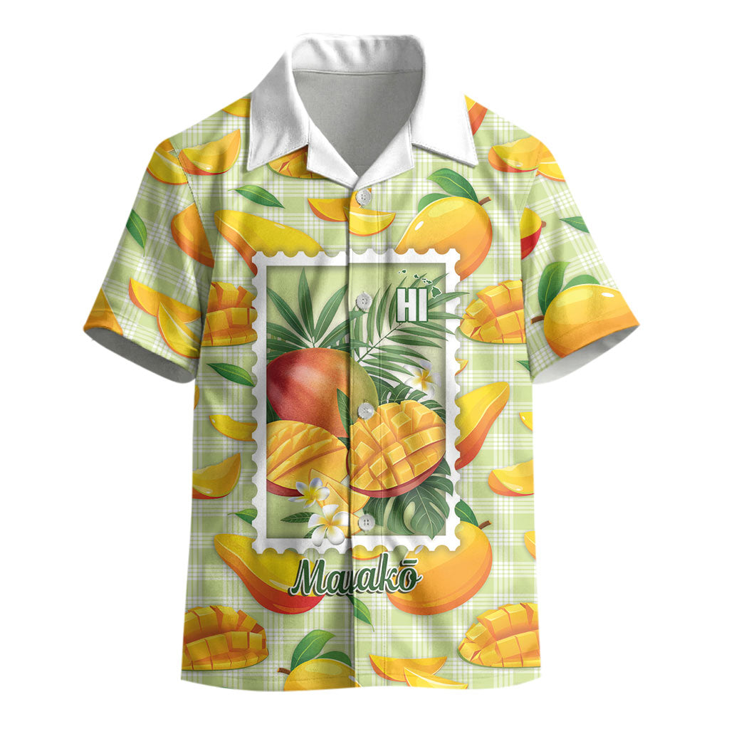 Aloha Hawaii Manako Palaka Motifs Kid Hawaiian Shirt Hawaiian Mango Stylized Stamp LT14 - Polynesian Pride