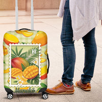 Aloha Hawaii Manako Palaka Motifs Luggage Cover Hawaiian Mango Stylized Stamp LT14 Yellow - Polynesian Pride