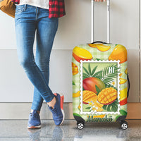 Aloha Hawaii Manako Palaka Motifs Luggage Cover Hawaiian Mango Stylized Stamp LT14 - Polynesian Pride