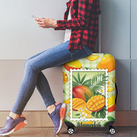 Aloha Hawaii Manako Palaka Motifs Luggage Cover Hawaiian Mango Stylized Stamp LT14 - Polynesian Pride