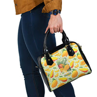 Aloha Hawaii Manako Palaka Motifs Shoulder Handbag Hawaiian Mango Stylized Stamp LT14 - Polynesian Pride