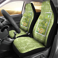 Aloha Hawaii Ulu Palaka Motifs Car Seat Cover Hawaiian Breadfruit Stylized Stamp LT14 - Polynesian Pride
