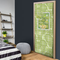 Aloha Hawaii Ulu Palaka Motifs Door Cover Hawaiian Breadfruit Stylized Stamp LT14 - Polynesian Pride
