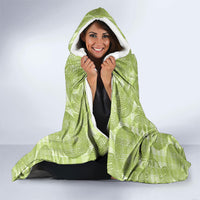Aloha Hawaii Ulu Palaka Motifs Hooded Blanket Hawaiian Breadfruit Stylized Stamp LT14 - Polynesian Pride