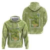 Aloha Hawaii Ulu Palaka Motifs Hoodie Hawaiian Breadfruit Stylized Stamp LT14 - Polynesian Pride