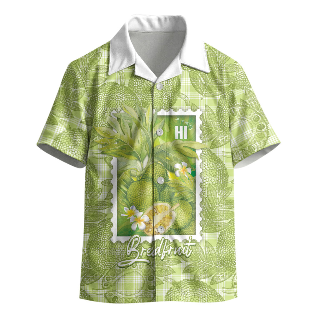 Aloha Hawaii Ulu Palaka Motifs Kid Hawaiian Shirt Hawaiian Breadfruit Stylized Stamp LT14 - Polynesian Pride