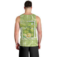 Aloha Hawaii Ulu Palaka Motifs Men Tank Top Hawaiian Breadfruit Stylized Stamp LT14 - Polynesian Pride