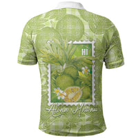 Aloha Hawaii Ulu Palaka Motifs Polo Shirt Hawaiian Breadfruit Stylized Stamp LT14 - Polynesian Pride
