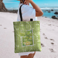 Aloha Hawaii Ulu Palaka Motifs Tote Bag Hawaiian Breadfruit Stylized Stamp LT14 - Polynesian Pride