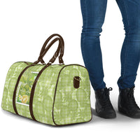 Aloha Hawaii Ulu Palaka Motifs Travel Bag Hawaiian Breadfruit Stylized Stamp LT14 - Polynesian Pride